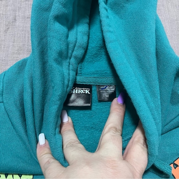 Shrek Oversized Hoodie Size Medium Baggy Streetwear Cartoon Bold Vibrant - Picture 5 of 8